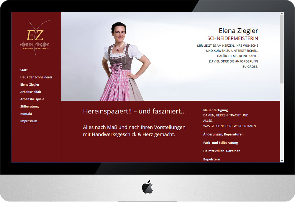 Schneiderei Ziegler, Internet